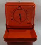 Vintage Mid Century Soehnle Orange Plastic Wall Hanging Scale