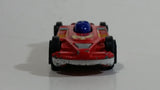 Vintage LTI White and Blue with Red and Blue Double Sided Die Cast Toy Race Flip Car Vehicle