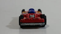 Vintage LTI White and Blue with Red and Blue Double Sided Die Cast Toy Race Flip Car Vehicle