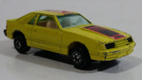 Yatming Ford Mustang Pace Car No. 1028 Yellow Die Cast Toy Muscle Race Car Vehicle