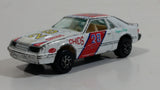 Yatming Ford Mustang Pace Car No. 1028 White Die Cast Toy Muscle Race Car Vehicle