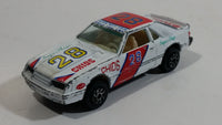 Yatming Ford Mustang Pace Car No. 1028 White Die Cast Toy Muscle Race Car Vehicle