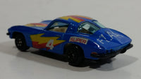 Yatming No. 1040 1963 Chevrolet Corvette Split Window Blue Top Fuel Super Flash Die Cast Toy Muscle Race Car Vehicle