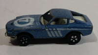 Vintage PlayArt Datsun 240Z Light Blue 7 Die Cast Toy Car Vehicle - Hong Kong