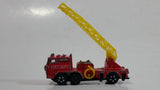 Vintage PlayArt Fire Engine Ladder Truck Red Die Cast Toy Car Rescue Emergency Vehicle - Made in Hong Kong