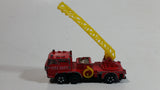 Vintage PlayArt Fire Engine Ladder Truck Red Die Cast Toy Car Rescue Emergency Vehicle - Made in Hong Kong