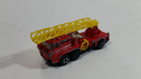 Vintage PlayArt Fire Engine Ladder Truck Red Die Cast Toy Car Rescue Emergency Vehicle - Made in Hong Kong