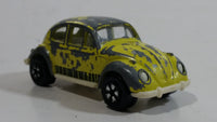 Vintage PlayArt Volkswagen Beetle Yellow Die Cast Toy Car Vehicle - Made in Hong Kong