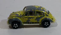 Vintage PlayArt Volkswagen Beetle Yellow Die Cast Toy Car Vehicle - Made in Hong Kong