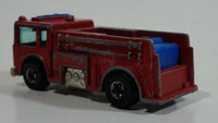 1982 Hot Wheels Fire Eater Red Fire Truck Die Cast Toy Car Vehicle - BW - Blue Lights - Hong Kong