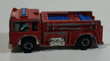 1982 Hot Wheels Fire Eater Red Fire Truck Die Cast Toy Car Vehicle - BW - Blue Lights - Hong Kong