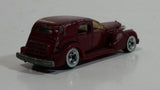 1983 Hot Wheels '35 Classic Caddy Cadillac Maroon Die Cast Toy Car Vehicle