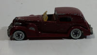 1983 Hot Wheels '35 Classic Caddy Cadillac Maroon Die Cast Toy Car Vehicle