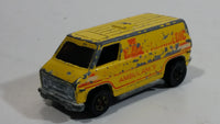 Vintage 1977 Hot Wheels Super Van Paramedic Yellow Die Cast Toy Car Vehicle BW - Hong Kong