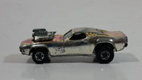 Vintage 1977 Hot Wheels Rodger Dodger Gold Chrome Die Cast Toy Muscle Car Vehicle Hong Kong