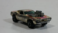 Vintage 1977 Hot Wheels Rodger Dodger Gold Chrome Die Cast Toy Muscle Car Vehicle Hong Kong