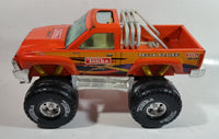 2002 Tonka Hasbro Funrise Monster Truck Racing Orange Pressed Steel and Plastic Toy Car Vehicle 12" Long