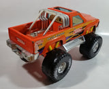 2002 Tonka Hasbro Funrise Monster Truck Racing Orange Pressed Steel and Plastic Toy Car Vehicle 12" Long