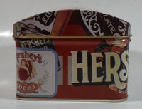 1999 Hershey's Milk Chocolate Kisses Advertising Tin Metal Hinged Container
