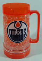 Edmonton Oilers NHL Ice Hockey Team 6 3/4" Tall Plastic Freezer Beer Mug Cup