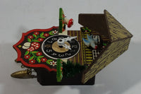 Vintage Bavarian Chalet Lodge Style Miniature Plastic Cuckoo Clock Made in Germany