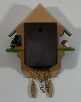 Vintage Bavarian Chalet Lodge Style Miniature Plastic Cuckoo Clock Made in Germany