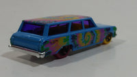 2012 Hot Wheels HW Art Cars '64 Chevy Nova Station Wagon Gloss Blue Die Cast Toy Car Vehicle