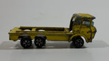 Vintage Unknown Brand Yellow Truck Die Cast Toy Car Vehicle