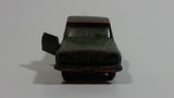 Vintage Lesney Jeep Gladiator Red Painted Army Green Truck Die Cast Toy Car Vehicle Missing Driver Side Door