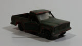 Vintage Lesney Jeep Gladiator Red Painted Army Green Truck Die Cast Toy Car Vehicle Missing Driver Side Door