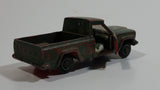 Vintage Lesney Jeep Gladiator Red Painted Army Green Truck Die Cast Toy Car Vehicle Missing Driver Side Door