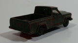 Vintage Lesney Jeep Gladiator Red Painted Army Green Truck Die Cast Toy Car Vehicle Missing Driver Side Door