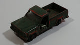 Vintage Lesney Jeep Gladiator Red Painted Army Green Truck Die Cast Toy Car Vehicle Missing Driver Side Door