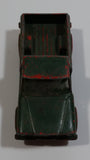 Vintage Lesney Jeep Gladiator Red Painted Army Green Truck Die Cast Toy Car Vehicle Missing Driver Side Door