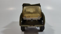 Vintage Buddy L Military Truck Army Green Pressed Steel Toy Car Vehicle Busted Up