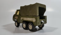 Vintage Buddy L Military Truck Army Green Pressed Steel Toy Car Vehicle Busted Up