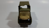 Vintage Buddy L Military Truck Army Green Pressed Steel Toy Car Vehicle Busted Up