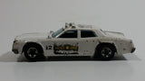 1978 Hot Wheels Flying Colors Highway Patrol Dodge Monaco #12 White Die Cast Toy Car Police Emergency Vehicle