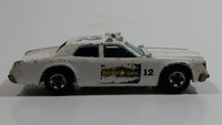 1978 Hot Wheels Flying Colors Highway Patrol Dodge Monaco #12 White Die Cast Toy Car Police Emergency Vehicle