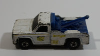 1977 Hot Wheels Flying Colors Ramblin' Wrecker Tow Truck Rig White Die Cast Toy Car Vehicle - Hong Kong