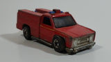 1978 Hot Wheels Emergency Squad Rescue Ranger Red Fire Truck Die Cast Toy Car Vehicle - BW - Blue Lights - Hong Kong