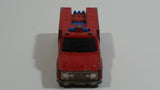 1978 Hot Wheels Emergency Squad Rescue Ranger Red Fire Truck Die Cast Toy Car Vehicle - BW - Blue Lights - Hong Kong