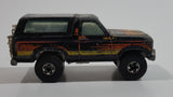 1982 Hot Wheels Ford Bronco Black Die Cast Toy Car SUV Vehicle BW Hong Kong