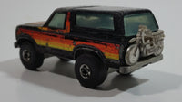 1982 Hot Wheels Ford Bronco Black Die Cast Toy Car SUV Vehicle BW Hong Kong