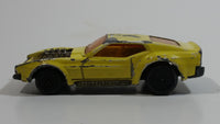 ﻿Vintage 1972 Lesney Matchbox Superfast No. 44 Boss Mustang Yellow Die Cast Toy Car Vehicle