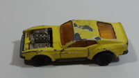 ﻿Vintage 1972 Lesney Matchbox Superfast No. 44 Boss Mustang Yellow Die Cast Toy Car Vehicle