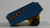 Vintage 1973 Lesney Matchbox Superfast Articulated Semi Tractor Truck Trailer No. 50 Blue Yellow Die Cast Toy Car Vehicle