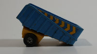 Vintage 1973 Lesney Matchbox Superfast Articulated Semi Tractor Truck Trailer No. 50 Blue Yellow Die Cast Toy Car Vehicle