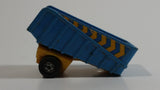 Vintage 1973 Lesney Matchbox Superfast Articulated Semi Tractor Truck Trailer No. 50 Blue Yellow Die Cast Toy Car Vehicle