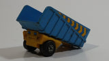 Vintage 1973 Lesney Matchbox Superfast Articulated Semi Tractor Truck Trailer No. 50 Blue Yellow Die Cast Toy Car Vehicle